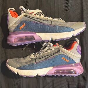Nike Women's Air Max Sneakers in Gray, Blue, and Purple